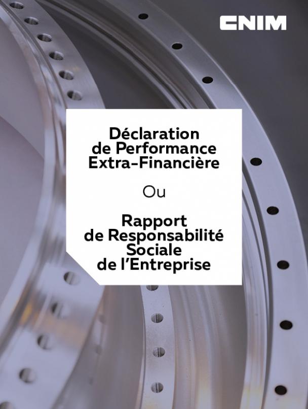 Déclaration de Performance Extra-Financière ou Rapport de Responsabilité Sociale de l'Entreprise 2019